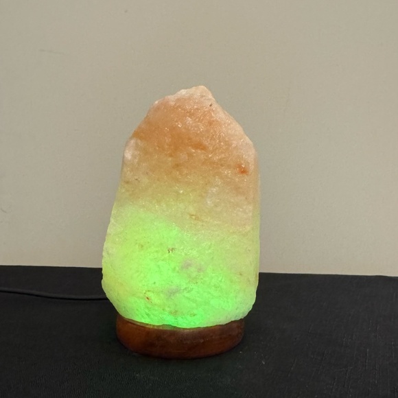 Color Changing Himalayan Salt Lamp - Salt Lamp Nightlight - Salt Lamp for Desk - Picture 8 of 9